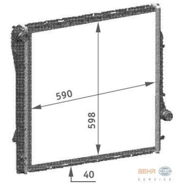 BEHR 8MK376718-754 Radyatör X5 E53 00-06