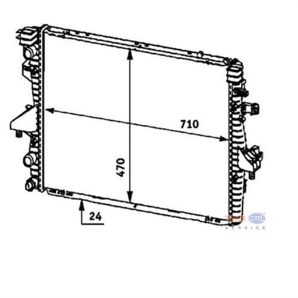 BEHR 8MK376719-181 Su Radyatörü Transporter T5 03- 1.9 TDI Axb Axc 