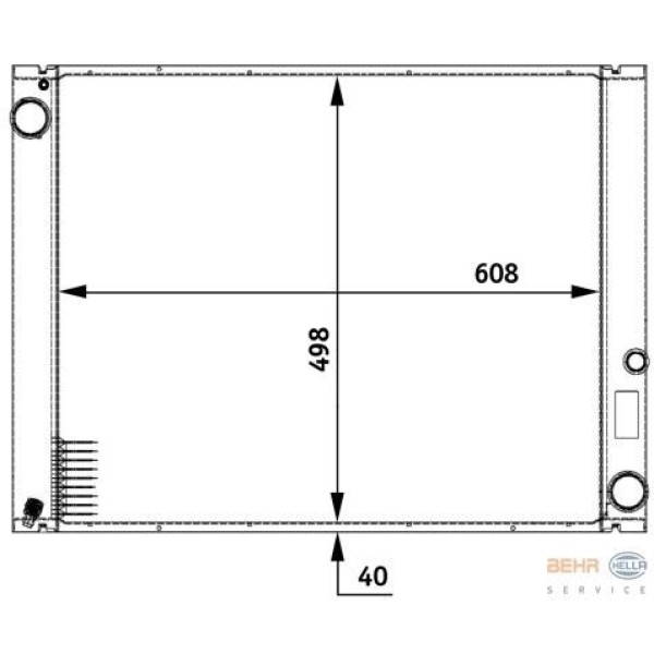 BEHR 8MK376729-511 Su Radyatörü Range Rover III 02-12 3.0D 4X4