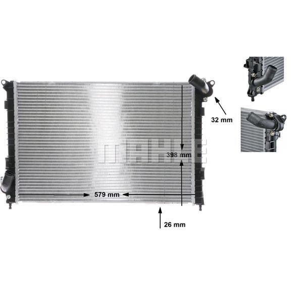 BEHR 8MK376749-511 Radyatör Mini Cooper 02-07 578×398×26 Ac - Mekanik
