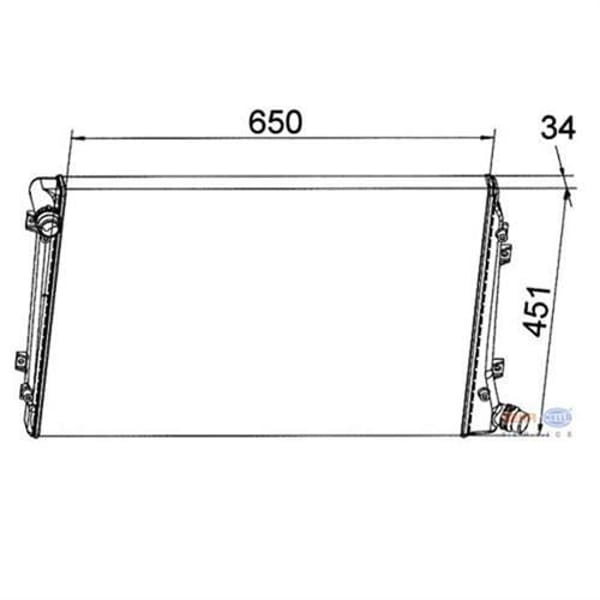 BEHR 8MK376765-121 Su Radyatörü Golf V 04- 2.0 TDI Eos 06- 2.0 TDI Jetta III 05- 1.9 TDI 2.0 TDI Pas 