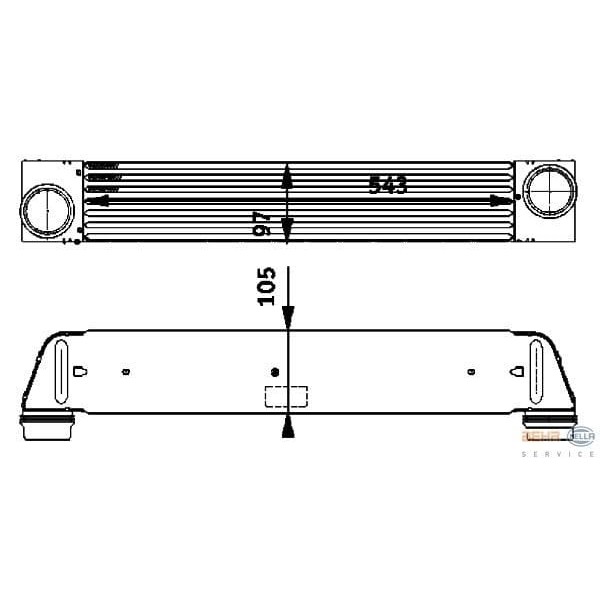 BEHR 8ML376723-501 Turbo Radyatörü Bmw E60 525D 04-10 530D 03-10 E61 525D 04-10 530D 03-10 