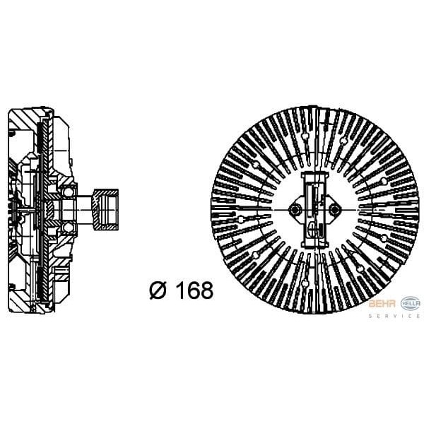 BEHR 8MV376734-381 Fan Termiği Landrover Range Rover III 3.0 D 4×4 02-12