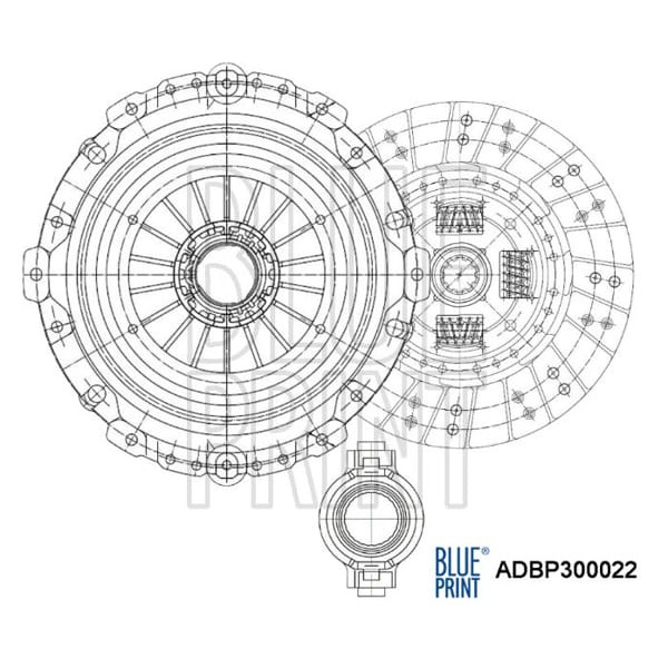 BLUE PRINT ADBP300022 Debriyaj Seti (10D 261Mm) Nv400 Movano B Master III 10-