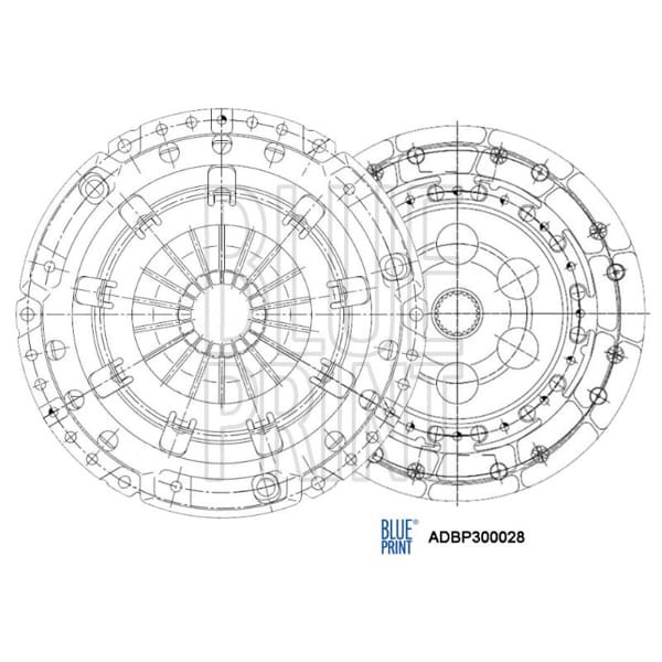 BLUE PRINT ADBP300028 Debriyaj Seti Focus 1.8 TDCI 02- Ffda F9Da