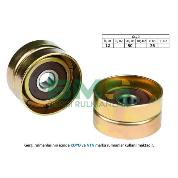 BMS 7 Eksantrik Gergi Rulmanı Çelik Corolla 1.3 92 