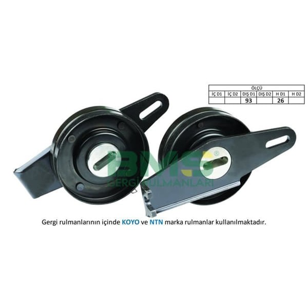 BMS 10 Alternatör V Kayış Gergi Rulmanı Boxer Jumper Dj5 Dj5T Dj5Ted 97-00 Nsk Rulmanlı 