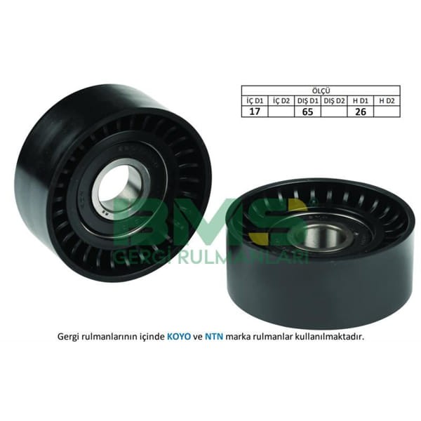 BMS 18 Alternatör V Kayış Gergi Rulmanı CLIO Kangoo Megane 1.5D Alfa 156 166 2.0 2.5 3.0 V6 