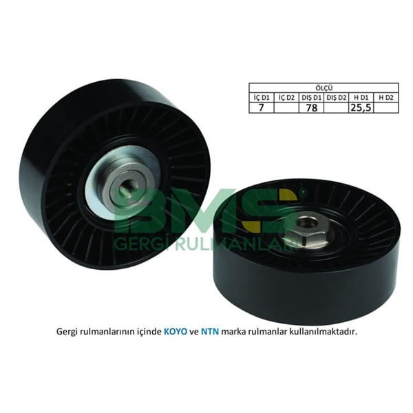 BMS 25 Alternatör V Kayış Gergi Rulmanı Caddy II Golf II III IV Passat Polo Classıc Transporter T4 T