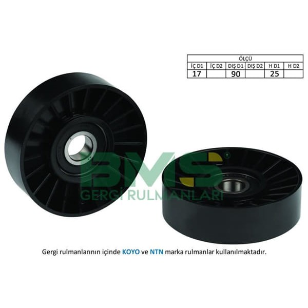 BMS 29 Alternatör V Kayış Gergi Rulmanı Avare Alfa 164 166-306 Em 1.8 2.0 Xsı 605 2.0 Ulysse Marea 1 