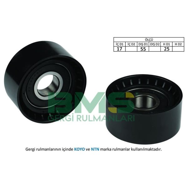 BMS 38 Alternatör V Kayış Gergi Rulmanı Tek Rulman Berlingo II C5 II Xsara II Xsara Picasso C3 Fiest