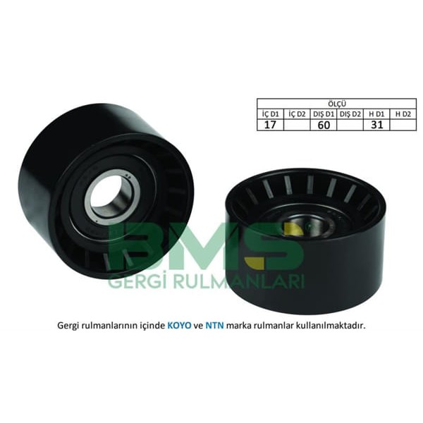 BMS 45 Alternatör V Kayış Gergi Rulmanı Partner Berlingo 1.9D Trafic II Master II Laguna II III Viva 