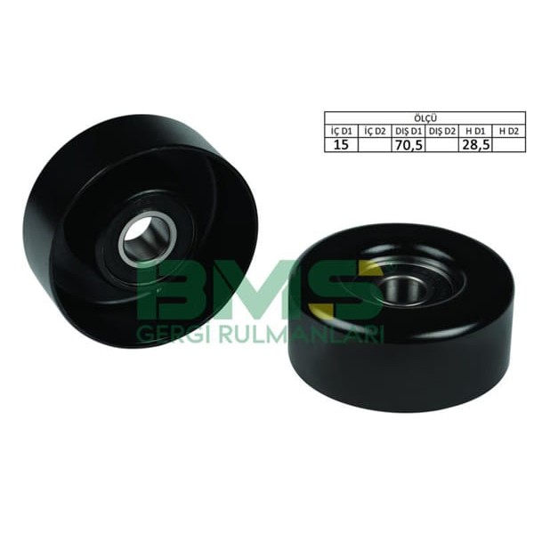 BMS 55 Alternatör V Kayış Gergi Rulmanı 15×70.5×28.5 Cordoba Ibiza IV Fabia Roomster Lupo Polo 1.4TD 