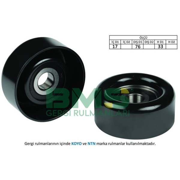 BMS 57 Alternatör V Kayış Gergi Rulmanı Starex Sorento H1 CRDI 01- 140-170 Hp 