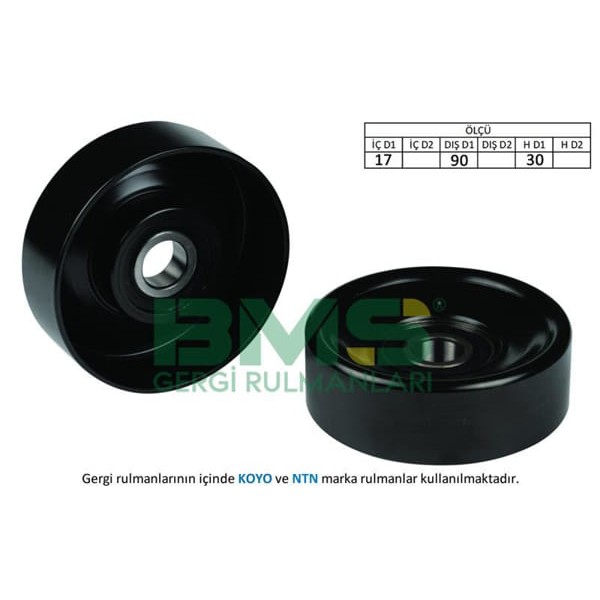 BMS 58 Alternatör Sargı Rulmanı Civatalı Fiesta Focus Transit Connect 1.8 TDCI 02-