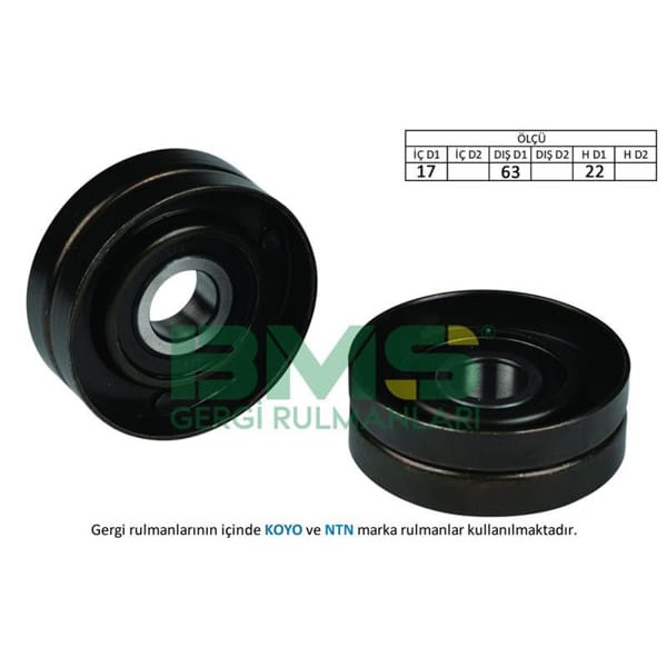 BMS 78 Alternatör V Kayış Gergi Rulmanı Astra H