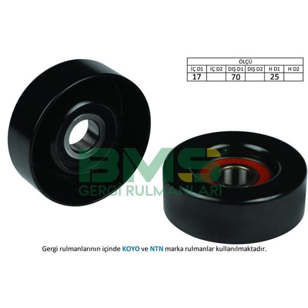 BMS 79 Alternatör Kasnağı Escort Fiesta Focus Ka 1.2 1.3 1.4 1.6 1.8 16V 95-06 Ölçü 17×70×25