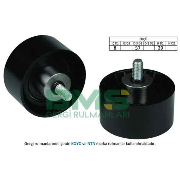 BMS 86 Eksantrik Gergi Rulmanı Brava-Bravo-Marea-Punto-Stilo 1.4 12V-1.8 16V-1.9Tds 92 