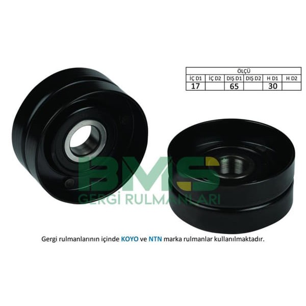 BMS 87 Alternatör V Kayış Gergi Rulmanı Laguna Master Movano Trafic Vivaro Primera 2.0 16V 1.9DCI 1. 