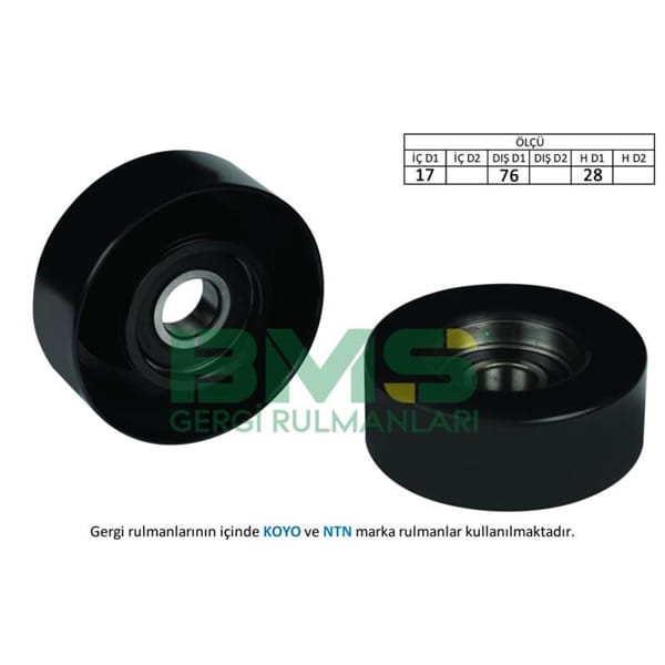 BMS 91 Alternatör Gergi Rulmanı Audi A4-A6 1.6-2.0 Benzinli 2001 Bfb-Alz-Alt