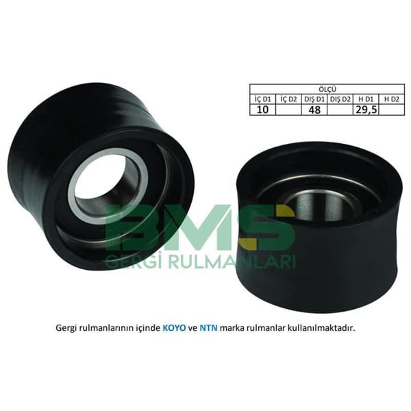 BMS 117 Eksantrik Gergi Rulmanı Alt Mondeo I II 1.8 16V 2.0 16V 92-00 Fiesta III 1.4 1.6 92-95 Escor 