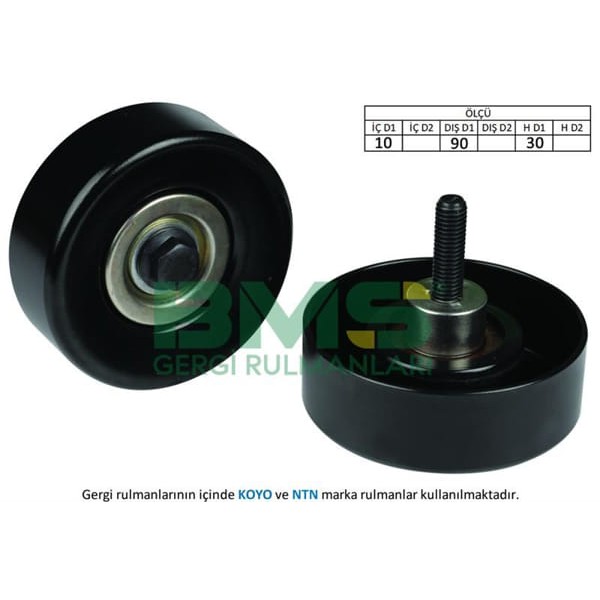 BMS 137 Alternatör Sargı Rulmanı Civatalı Fiesta Focus Transit Connect 1.8 TDCI 02- 