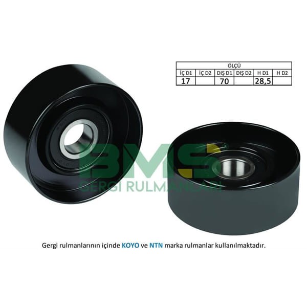 BMS 151 Alternatör Gergi Rulmanı Mercedes C Serisi 200-220-270 Cdı-Clk-E Serisi E270-E320-S Serisi-M 