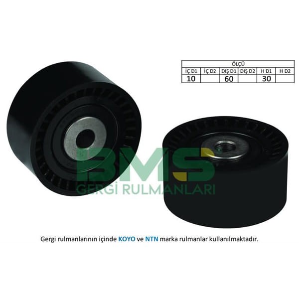 BMS 158 Triger Eksantrik Gergi Rulmanı C5 II C5 III 308 5008 3008 Nemo Scudo Expert Jumpy III 206 20