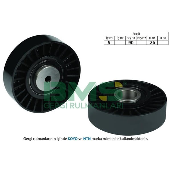 BMS 163 Alternatör V Kayış Gergi Rulmanı Transporter T4 Lt35 2.5 Anj Avr Acv Aja