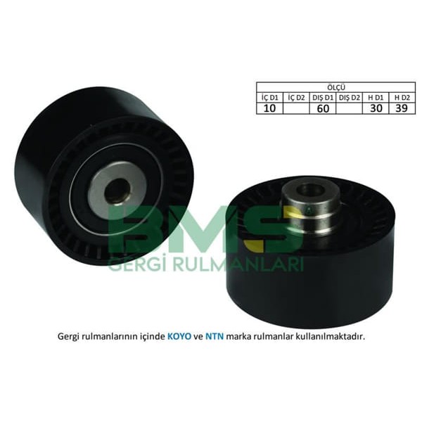 BMS 186 Eksantrik Gergi Rulmanı P206-306-307-406-407-Expert-Berlingo-Jumpy-Xsara-Scudo 1.9D-2.0HDI-S