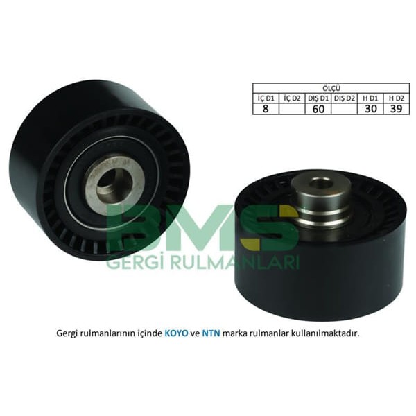 BMS 204 Eksantrik Gergi Rulmanı Partner-Berlingo 1.6-1.6 16V-P206-207-307-C2-C3-C4-Xsara 1.6 16V 