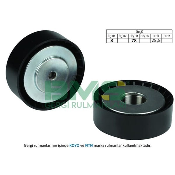 BMS 209 Alternatör V Kayış Gergi Rulmanı 8×78×25.5 Transporter Caravelle 