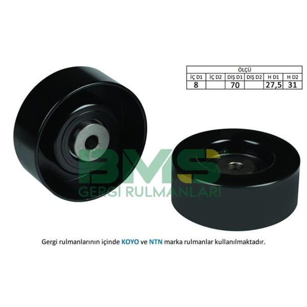 BMS 218 Alternatör Gergi Rulmanı Caddy 1.9D 96-00 - Polo 1.7 Sdı-1.9D-1.9 Sdı 94-01 