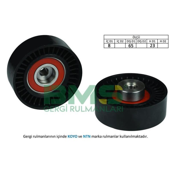 BMS 241 Alternatör Gergi Rulmanı Doblo-Bravo II-Linea-Palio-Panda-Albea-Uno-Alfa Mıto 1.2-1.4 