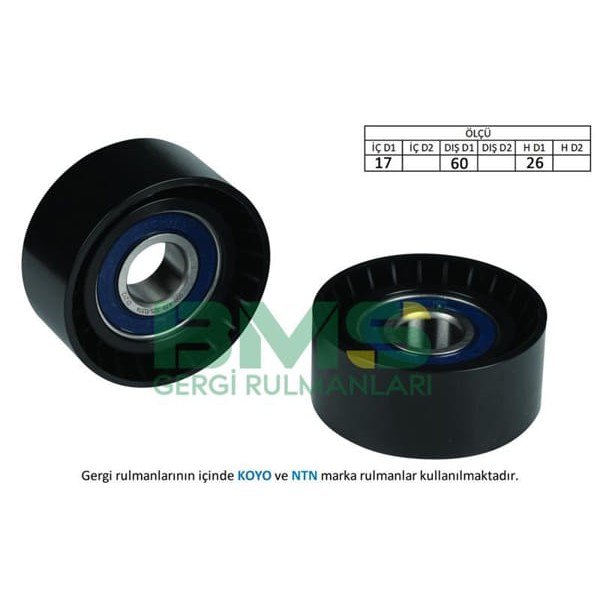 BMS 256 Alternatör V Kayış Gergi Rulmanı 206 206 - T3E Xsara II Xsara Picasso Tu3A 1.4 1.6 8V 16V Pa