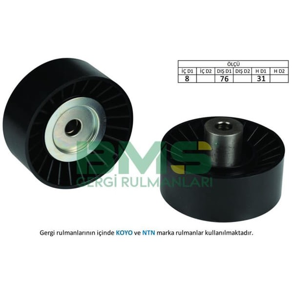 BMS 270 Alternatör Gergi Rulmanı Transit 2.4 V184 TDCI