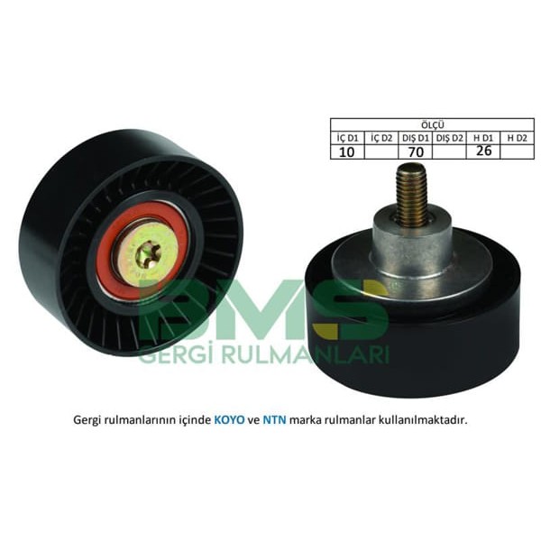 BMS 272 Alternatör Gergi Rulmanı Bmw 316İ-318İ-Z3 1.9 99-05 70×26 