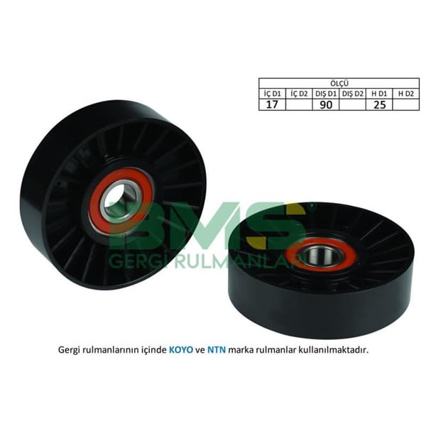 BMS 288 Alternatör Gergi Rulmanı Astra F-G 2.0Dtı-Vecrta B-C2.0Dtı-2.2DCI-Zafira-Sıgnum-Omega B 