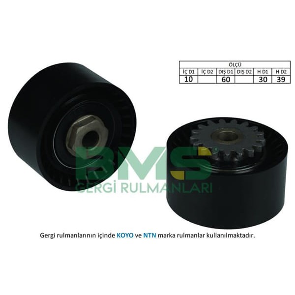 BMS 308 Alternatör V Kayış Gergi Rulmanı CLIO III Modus Twingo 1.2 16V D4F 