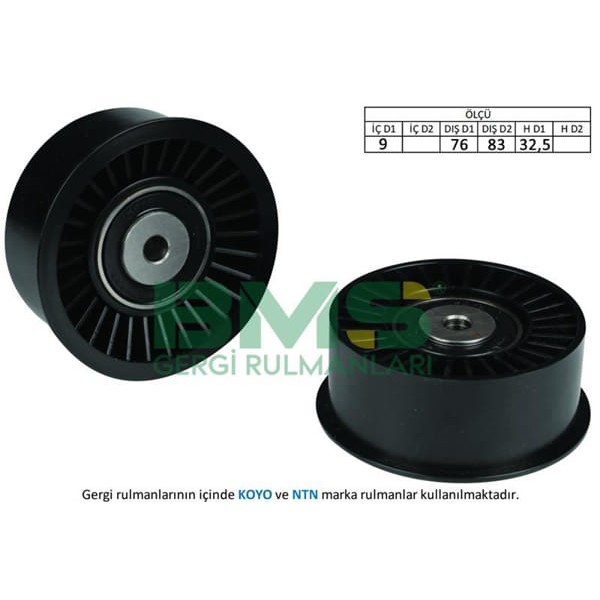 BMS 318 Eksantrik Gergi Rulmanı Master II 01 Trafic II 2.5DCI 01 Laguna II-Movano-Vivaro 2.5Cdtı-2.5