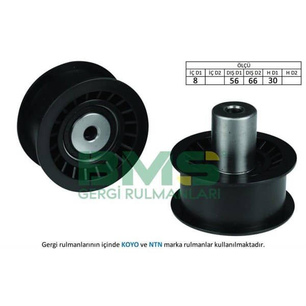 BMS 341 Alternatör V Kayış Gergi Rulmanı 8×56×66×30 Plastik Plastik Seat Cordoba Ibiza Volkswagen Po 