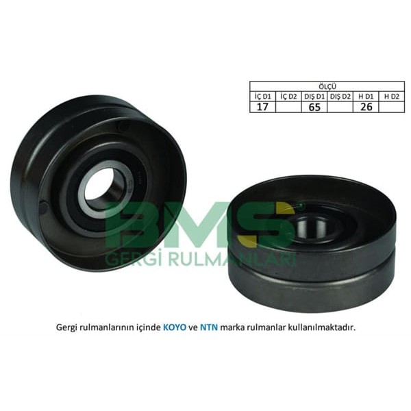 BMS 358 Alternatör Gergi Rulmanı Master II-Trafic II-Laguna II-Vivaro-Movano 1.9DCI-2.016V 01- Klima 