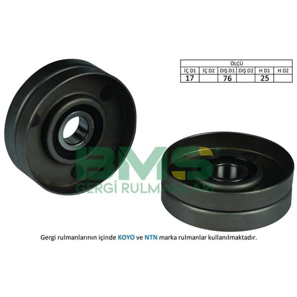 BMS 378 Alternatör Gergi Rulmanı Passat-Superb-A4-A6 2.5 TDI 1997-2005 Afb-Akn 