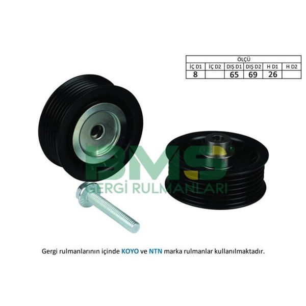 BMS 413 Alternatör Gergi Rulmanı Ducato-Boxer-Jumper-Transit 2.2HDI-TDCI