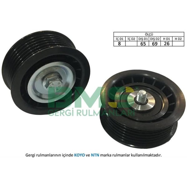 BMS 452 Alternatör Gergi Rulmanı Bravo II-Punto 1.6 Mtj-2.0 Dmtj 08 Delta III-Musa 1.8 08 70×65×26×8 