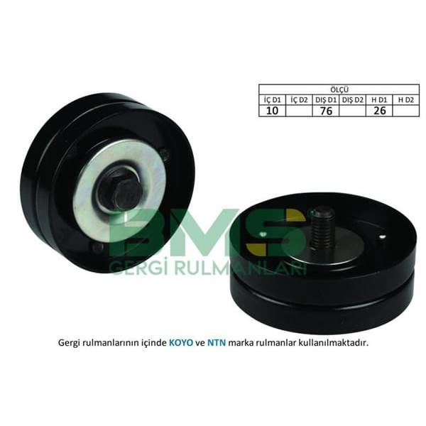 BMS 458 Alternatör Gergi Rulmanı Polo-Golf4-Bora 1.4-1.6 16V Ahw-Bcb 