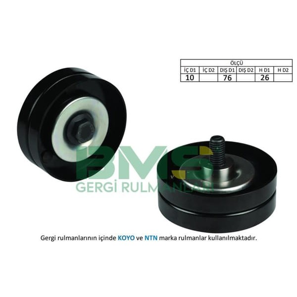 BMS 462 Alternatör Gergi Rulmanı Astra G-H-Combo-Corsa 1.7 Dtı 