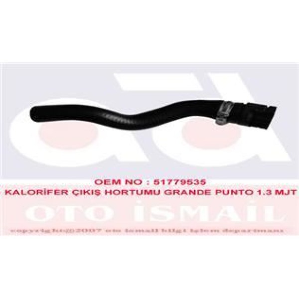 BODUROGLU 72206 Kalorifer Hortumu Çıkış Grande Punto 05- 1.3 Mjtd 90Cv