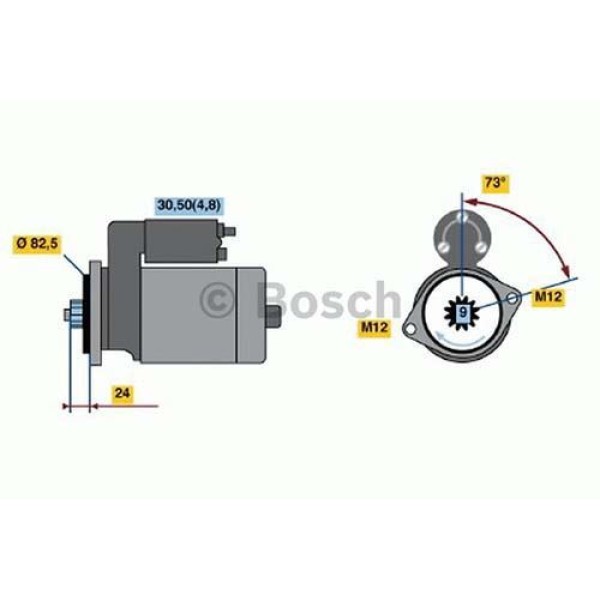 BOSCH 1125055 Marş Motoru Crafter 2.5 TDI BJJ BJK Bjl Bjm