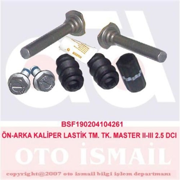BOSCH 204104261 Fren Kaliper Kılavuzu Kovan Seti Master II 03- / Mondeo 00- 2.5 DCI